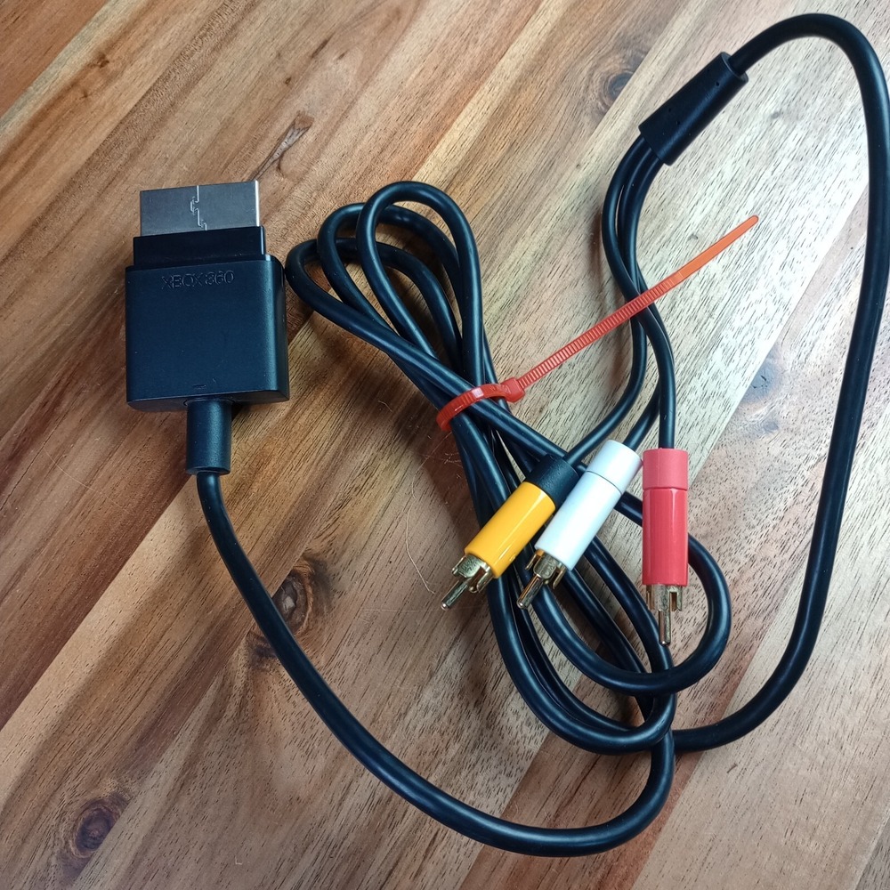 Genuine OEM Xbox 360 Composite AV Cable Microsoft X821376-002